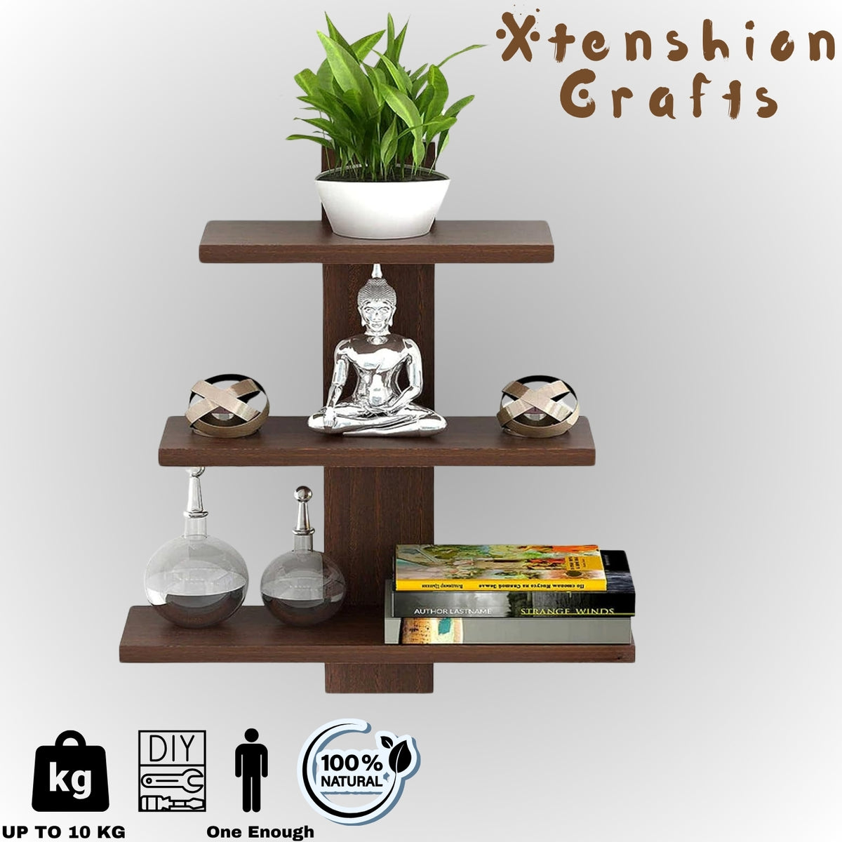 BROWN THREE TIER WOODEN SHELF.JPG