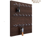 18-Hook Wooden Key Holder for Wall – Multi-Purpose Key Organizer