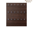18 hook wooden key holder for wall home and office