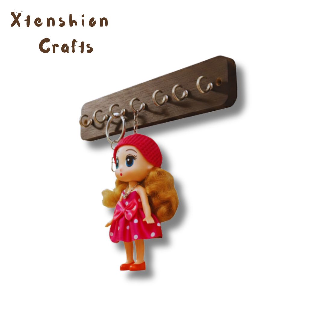 doll wooden key holder for wall