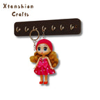doll wooden key holder for wall