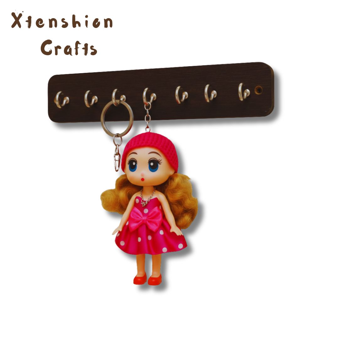 doll wooden key holder for wall