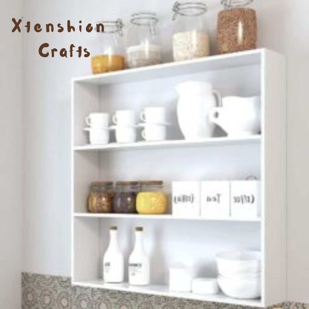 kitchen wooden wall shelf for storage & organization