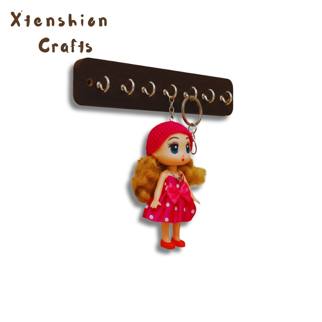 doll wooden key holder for wall