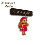 doll wooden key holder for wall