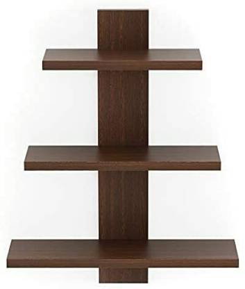 Three-Tier Wooden Wall Shelf