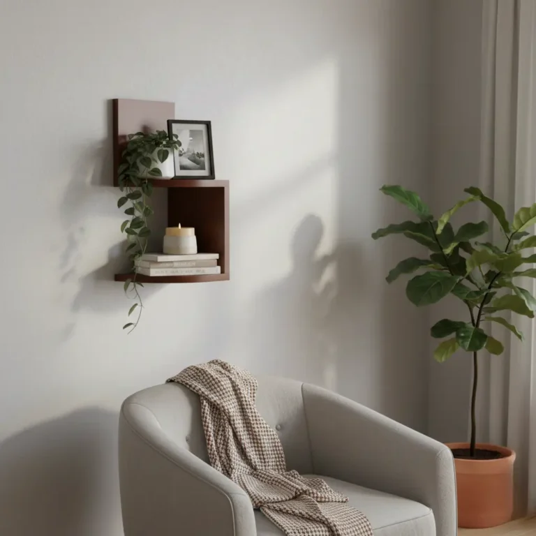 How to Decorate Empty Walls in Small Indian Flats with Wall Shelves